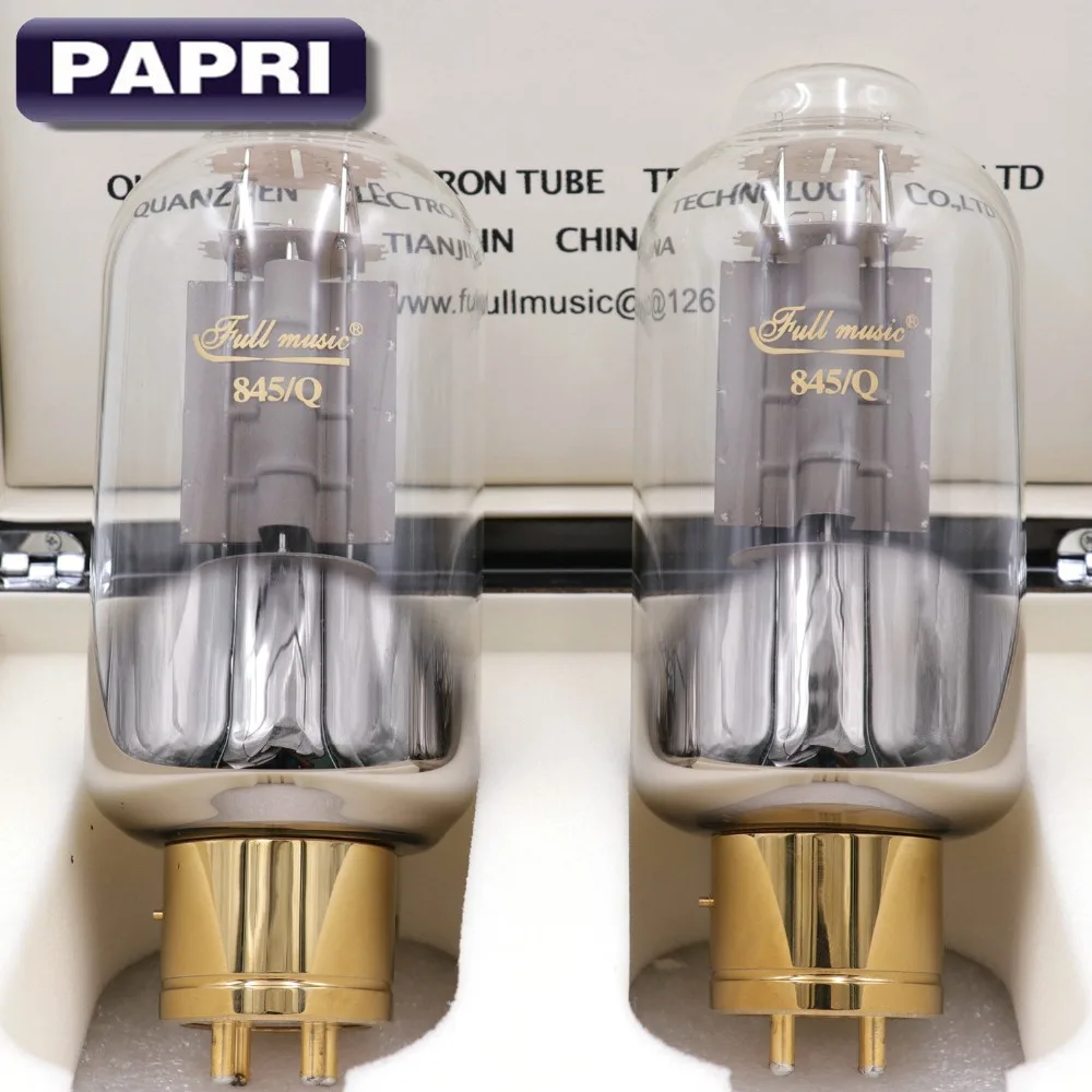 New Matched Pair Premium TJ Fullmusic GOLD 845/Q Vacuum Tube Replace 845 Unique Metal Plate Fantastic Sound 2PCS/Lot
New Matched Pair Premium TJ Fullmusic GOLD 845/Q Vacuum Tube Replace 845 Unique Metal Plate Fantastic Sound 2PCS/Lot