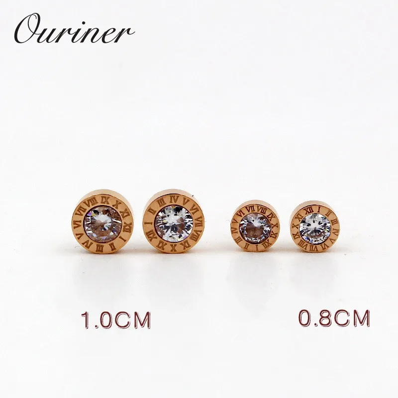 Lady Jewelry Roman Number Stud Earring Crystal Gold-Color 316L Stainless Steel Love Earrings For Women Earring Party KE003-
Lady Jewelry Roman Number Stud Earring Crystal Gold-Color 316L Stainless Steel Love Earrings For Women Earring Party KE003-