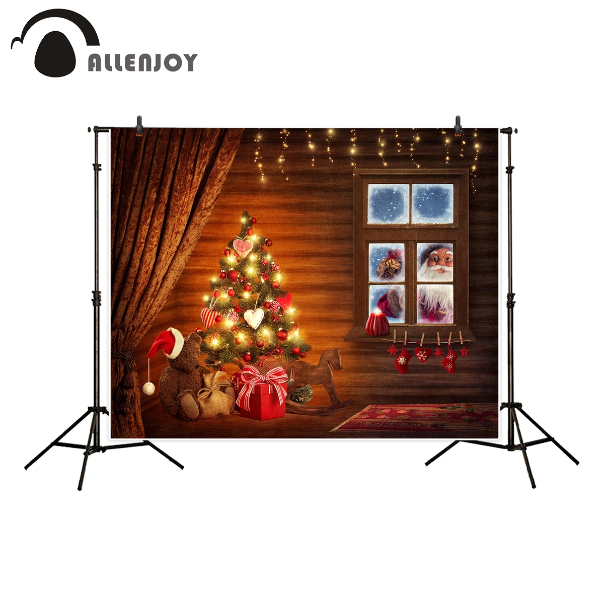 Allenjoy photography background Santa presents warm Indoor Christmas tree curtain backdrop for Photo studio camera fotografica
Allenjoy photography background Santa presents warm Indoor Christmas tree curtain backdrop for Photo studio camera fotografica