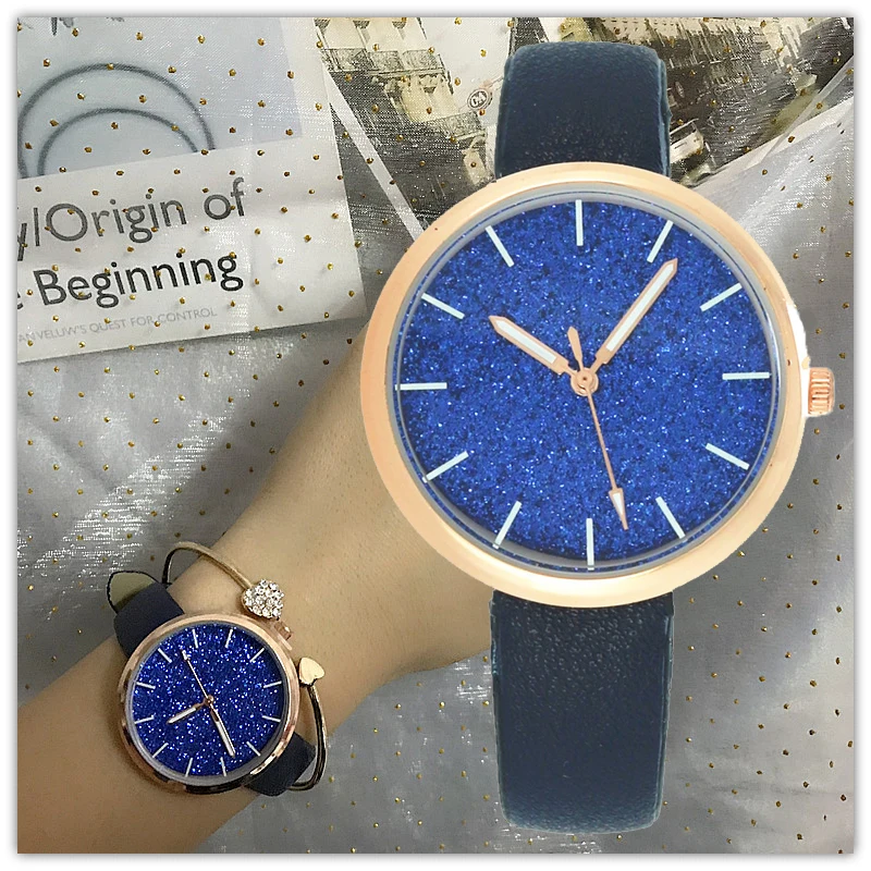Luxury fashion ladies watches shine bright sand face women's watch simple leather strap sports women quartz wristwatches clock 7
Luxury fashion ladies watches shine bright sand face women's watch simple leather strap sports women quartz wristwatches clock 7