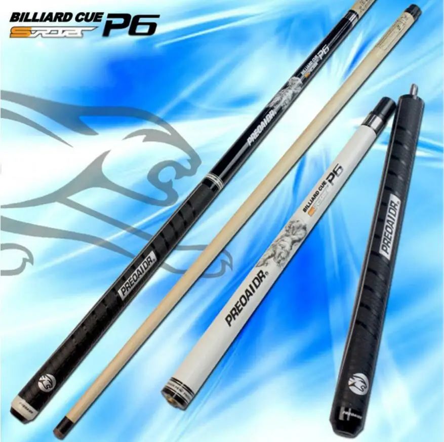 Новый PREOAIDR 3142 P6 Break Punch & Jump Cues 58 дюймов бильярдная палка 13 мм советы черный/белый