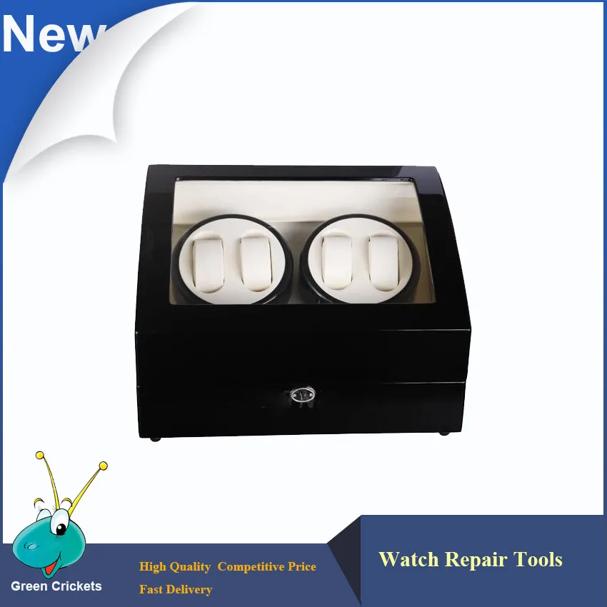 4+6 BW Black Painting High Glossy Suface Daul Motors Automatic Watch Winder,6 Storage seats High quality Wood Watch Winder
4+6 BW Black Painting High Glossy Suface Daul Motors Automatic Watch Winder,6 Storage seats High quality Wood Watch Winder