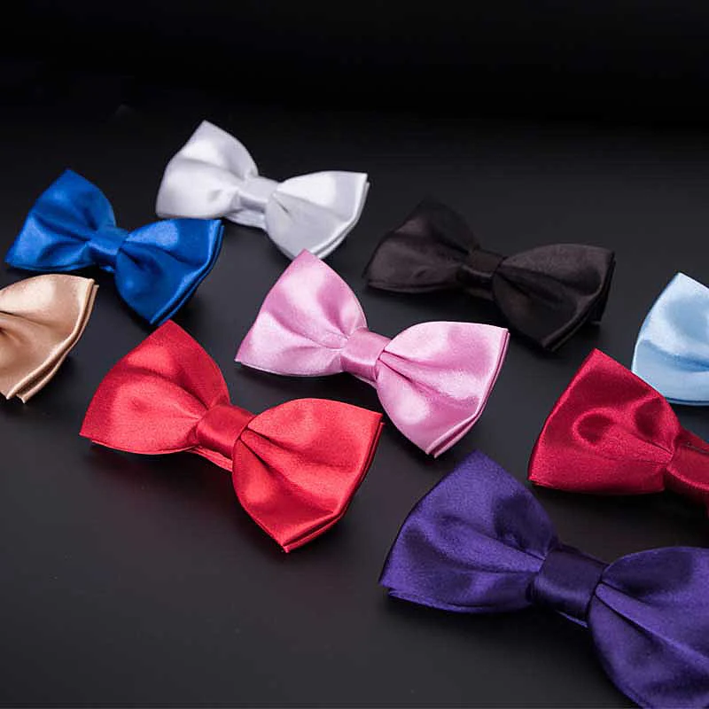 Хит продаж новый модный галстук бабочка для смокинга мужской красный и черный