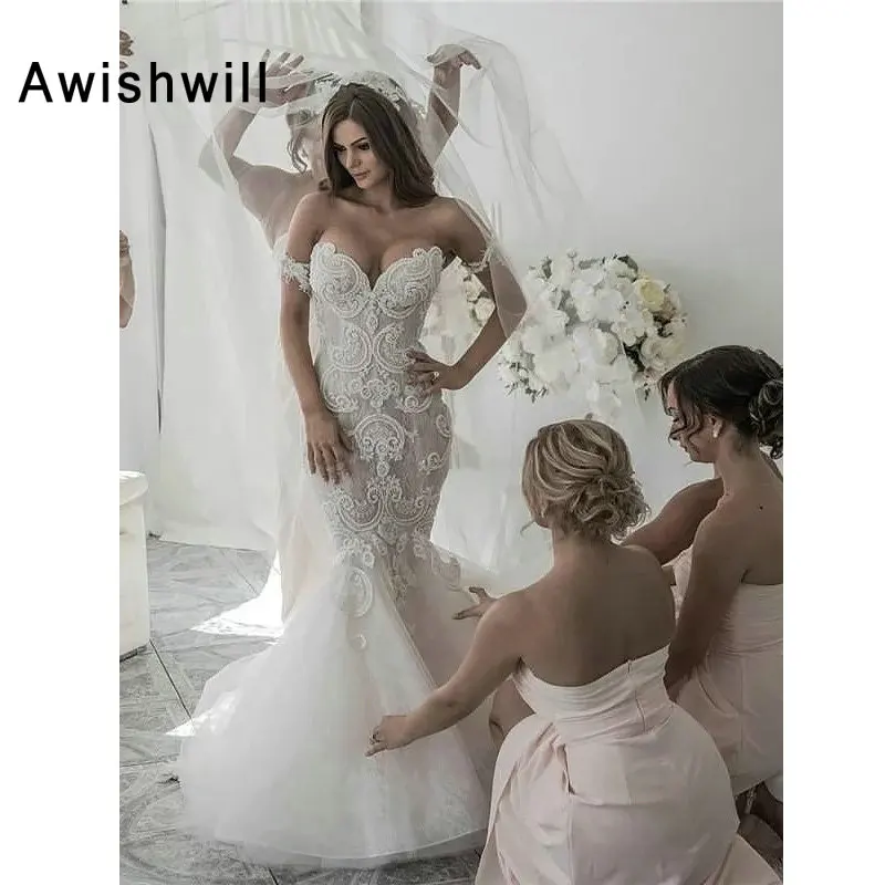 Vestido de Noiva великолепные кружевные свадебные платья с открытыми плечами и аппликацией свадебное платье невесты русалки 2020
Vestido de Noiva великолепные кружевные свадебные платья с открытыми плечами и аппликацией свадебное платье невесты русалки 2020