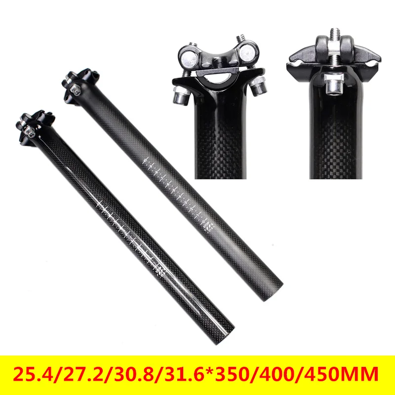 New Full Carbon Bicycle Seatpost 0 degree MTB Road Bike Seat Tube 3K glossy Bicycle Parts 25.4/27.2/30.8/31.6*350/400/450mm
New Full Carbon Bicycle Seatpost 0 degree MTB Road Bike Seat Tube 3K glossy Bicycle Parts 25.4/27.2/30.8/31.6*350/400/450mm