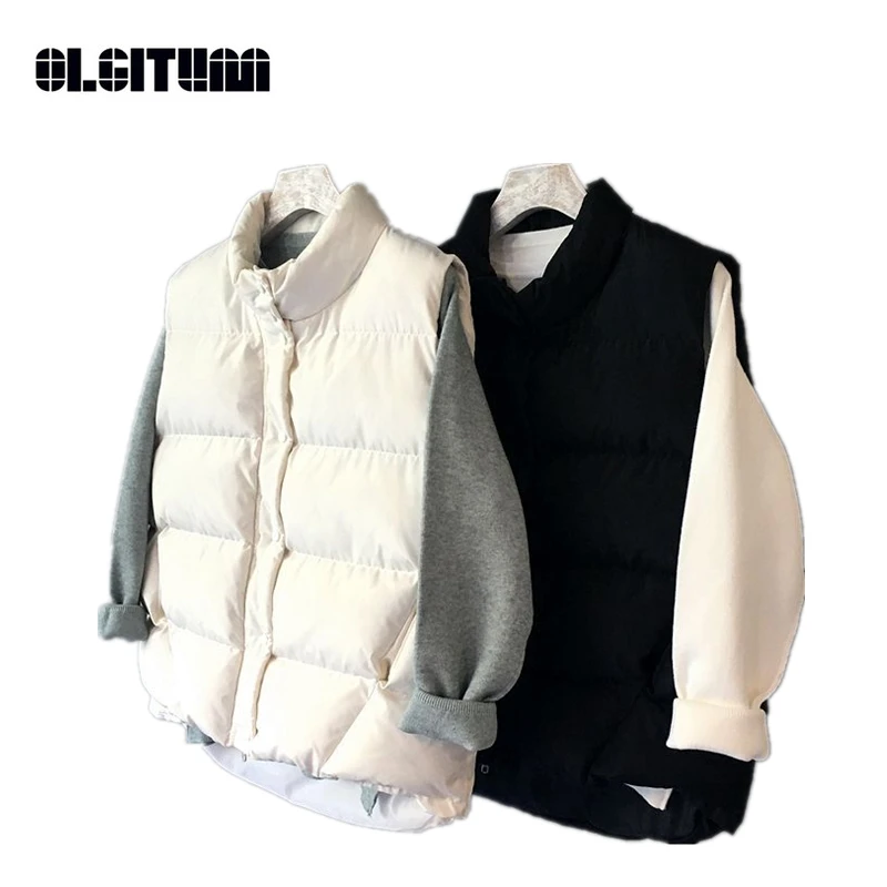 New 2020 Winter Korean Thickened Cotton Stand Collar Coat Sleeveless Casual Simple Women Vest Chic Outwear
New 2020 Winter Korean Thickened Cotton Stand Collar Coat Sleeveless Casual Simple Women Vest Chic Outwear