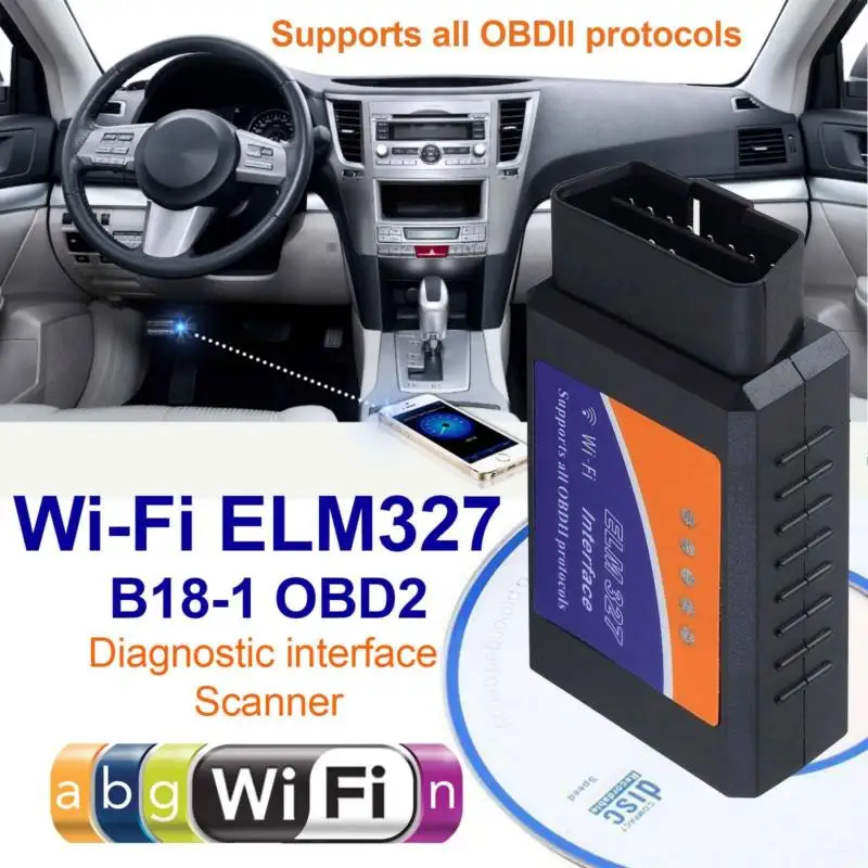 Universal OBD2 WIFI ELM327 Bluetooth Car Scanner Android iOS Torque Auto Scan Tool OBD-II Car Scanner Auto Code Reader
Universal OBD2 WIFI ELM327 Bluetooth Car Scanner Android iOS Torque Auto Scan Tool OBD-II Car Scanner Auto Code Reader