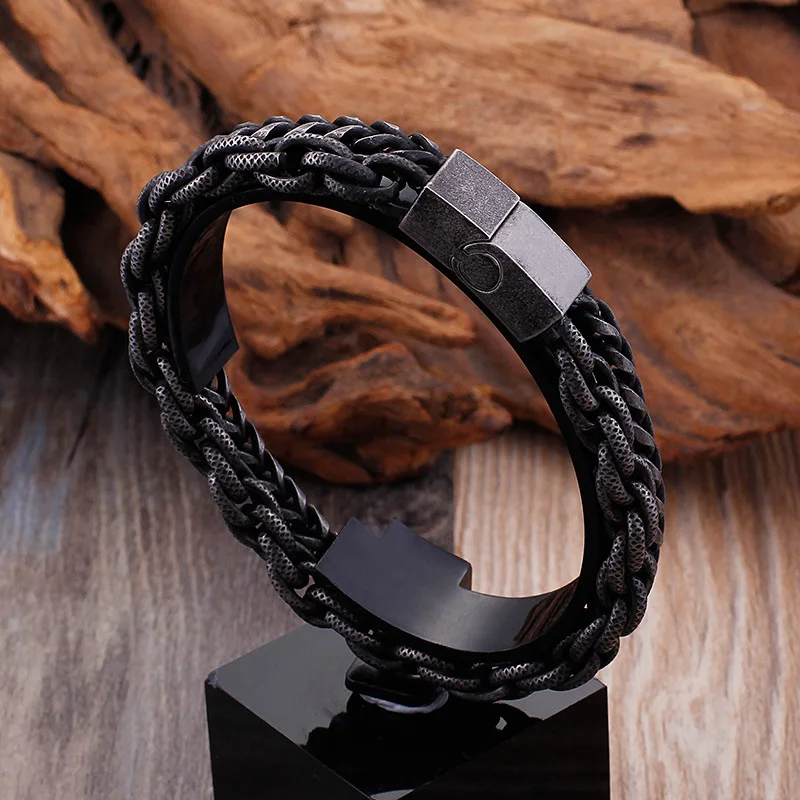 Stainless Steel Men's Bracelet For Men Mens Bracelets & Bangles 2018 Biker Jewelry Bracelet Male Punk S204
Stainless Steel Men's Bracelet For Men Mens Bracelets & Bangles 2018 Biker Jewelry Bracelet Male Punk S204