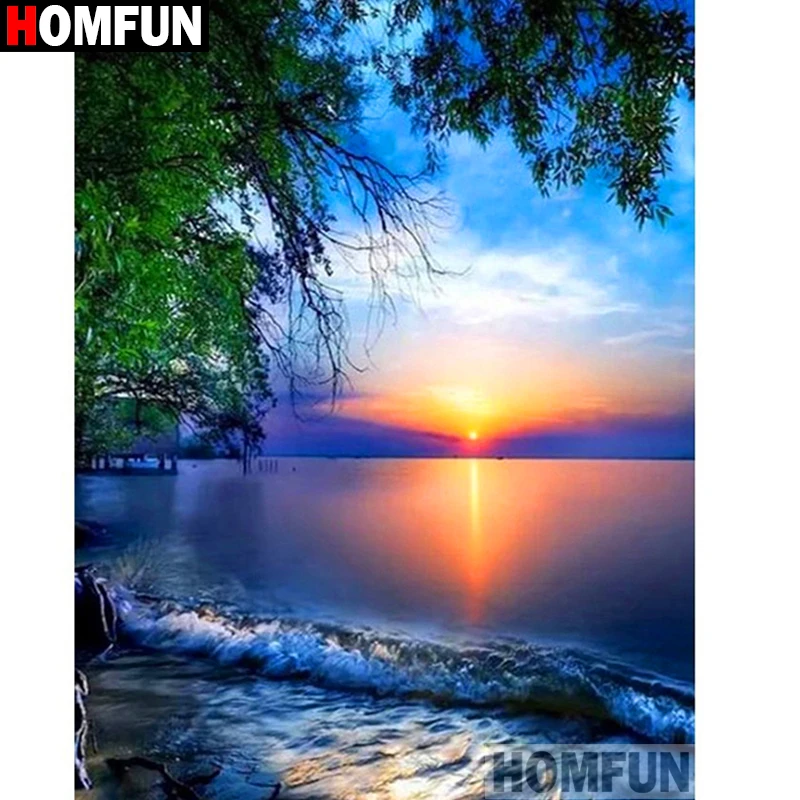 HOMFUN Full Square/Round Drill 5D DIY Diamond Painting "Sunset sea" 3D Diamond Embroidery Cross Stitch Home Decor A19333
HOMFUN Full Square/Round Drill 5D DIY Diamond Painting "Sunset sea" 3D Diamond Embroidery Cross Stitch Home Decor A19333