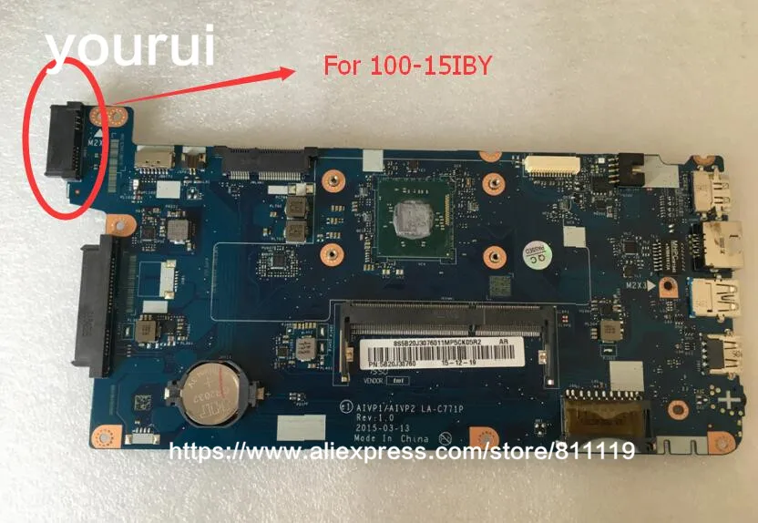 yourui F5B20J30760 For Motherboard For Lenovo 100-15IBY LA-C771P N2840 Processor DDR3L Full Tested Free Shipping
yourui F5B20J30760 For Motherboard For Lenovo 100-15IBY LA-C771P N2840 Processor DDR3L Full Tested Free Shipping