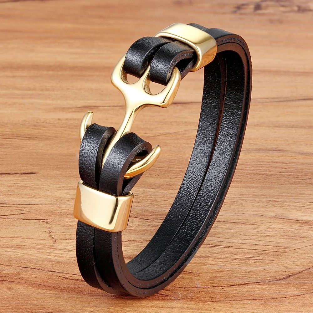 TYO Charm Anchor Bracelet Pattern Steel Genuine Leather Bracelet For Birthday Party Gift Men Bangles Dropshipping Dropshipping
TYO Charm Anchor Bracelet Pattern Steel Genuine Leather Bracelet For Birthday Party Gift Men Bangles Dropshipping Dropshipping