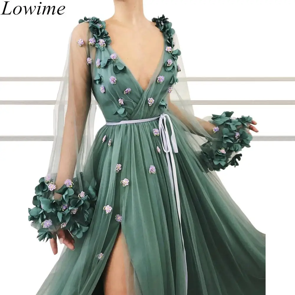 New Fairy Muslim Formal Evening Dresses 2019 Long Tulle V-Neck Long Sleeves High Split Evening Gowns Dubai Robe De Soiree Custom
New Fairy Muslim Formal Evening Dresses 2019 Long Tulle V-Neck Long Sleeves High Split Evening Gowns Dubai Robe De Soiree Custom