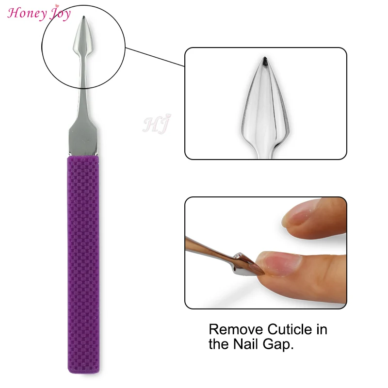 Professional Grade Sharp Tip Pointed Stainless Steel Cuticle Pusher Remover Cutter Trimmer with Antiskid Rubber Grip Handle
Professional Grade Sharp Tip Pointed Stainless Steel Cuticle Pusher Remover Cutter Trimmer with Antiskid Rubber Grip Handle