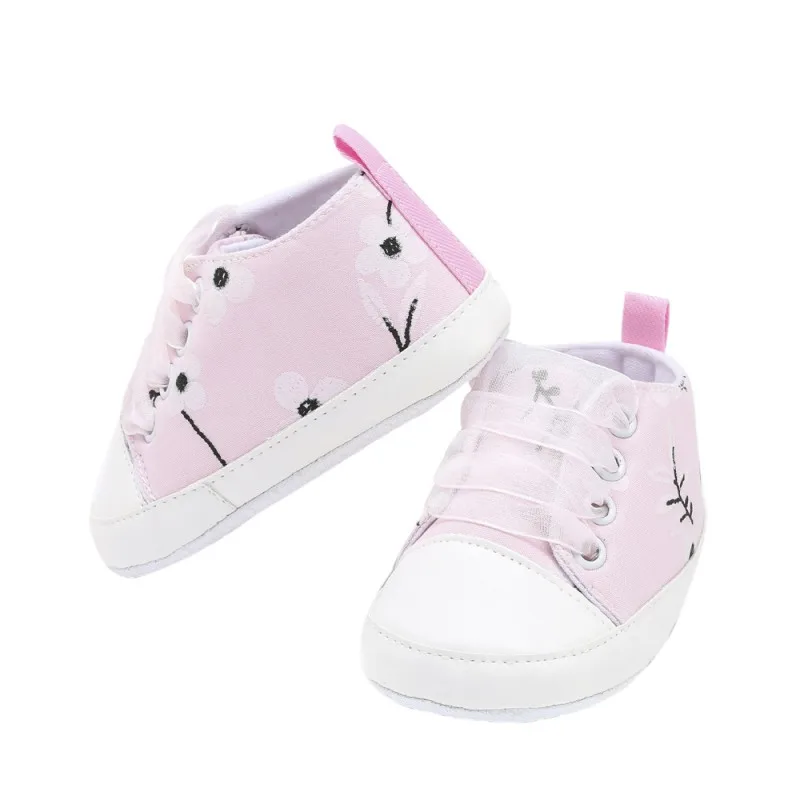 Kid Anti-slip Chic Crib Child Sports Baby Sneakers Newborn Baby Canvas Plum Print Shoes Girls Ribbon Indoor Shoes
Kid Anti-slip Chic Crib Child Sports Baby Sneakers Newborn Baby Canvas Plum Print Shoes Girls Ribbon Indoor Shoes
