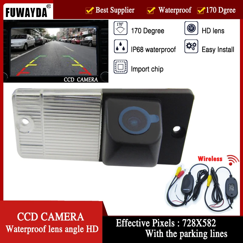 FUWAYDA Wirless Auto Waterproof Car HD CCD Rear View Camera Parking Assistance with parking lines for KIA SORENTO SPORTAGE
FUWAYDA Wirless Auto Waterproof Car HD CCD Rear View Camera Parking Assistance with parking lines for KIA SORENTO SPORTAGE