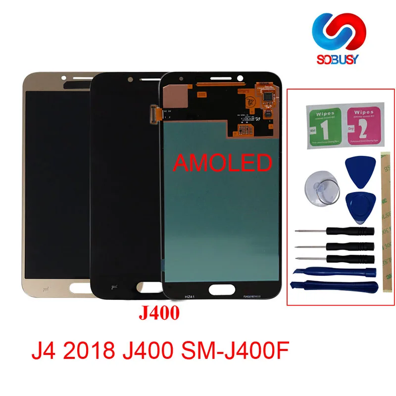 Оригинальный AMOLED LCD для Samsung Galaxy J4 2018 дисплей кодирующий преобразователь