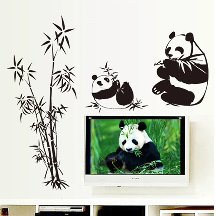 New Black large size 100*90CM Panda Bamboo Wall Stickers Living Room TV Wall Sofa Removable Home Sticker Wall Sticker Art AY9051
New Black large size 100*90CM Panda Bamboo Wall Stickers Living Room TV Wall Sofa Removable Home Sticker Wall Sticker Art AY9051