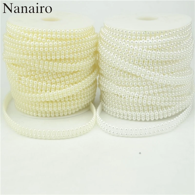 5Meters/Roll Double Row Pearls White/Ivory Cotton Line Pearls Beads Chain Garland For Flowers Wedding Party Decoration
5Meters/Roll Double Row Pearls White/Ivory Cotton Line Pearls Beads Chain Garland For Flowers Wedding Party Decoration