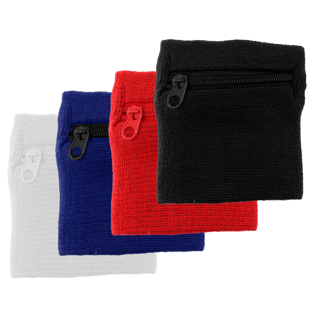 Set 4 Unisex Zipper Wallet Wrist Band Pocket Sweatband for Sport Travel Running Cycling Volleyball Basketball Football Baseball
Set 4 Unisex Zipper Wallet Wrist Band Pocket Sweatband for Sport Travel Running Cycling Volleyball Basketball Football Baseball