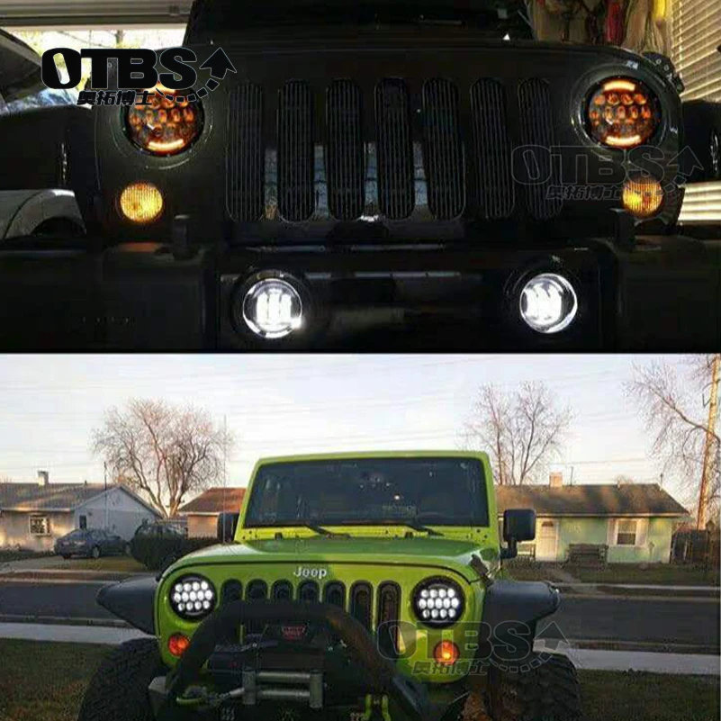 OTBS 105W Round 7 Inch LED Headlight H4 H13 Angel Eye Hi-Lo DRL 12V 24V For Jeep Wrangler Land Rover Lada Niva 4x4 Off-Road
OTBS 105W Round 7 Inch LED Headlight H4 H13 Angel Eye Hi-Lo DRL 12V 24V For Jeep Wrangler Land Rover Lada Niva 4x4 Off-Road