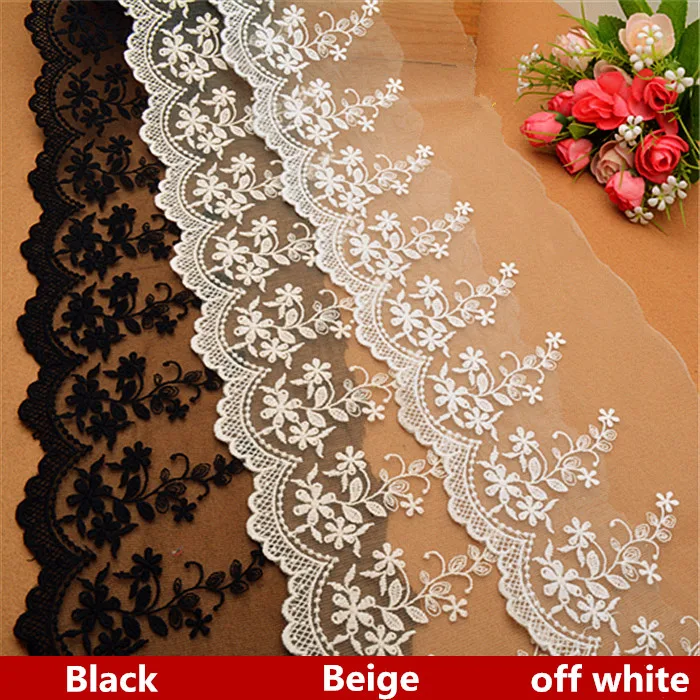 5 ярдов/партия хлопковая сетчатая ткань 15 см|lace trim|5 yardlace trims trimmings |