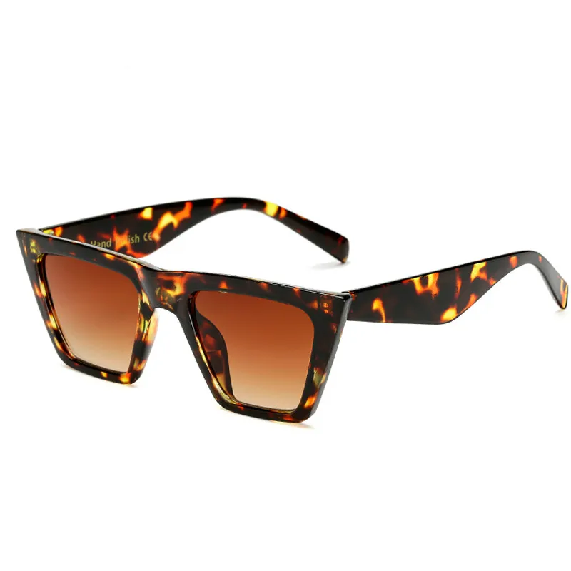 Солнцезащитные очки женские квадратные с зеркальной линзой UV400 летние винтажные