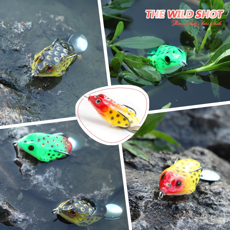 DONALD 10pcs Ray Frog Fishing Lure Set Soft Bait Top water With Metal Sequins 11g 5.5cm Double Hook Frog Lure Fishing Tackle
DONALD 10pcs Ray Frog Fishing Lure Set Soft Bait Top water With Metal Sequins 11g 5.5cm Double Hook Frog Lure Fishing Tackle