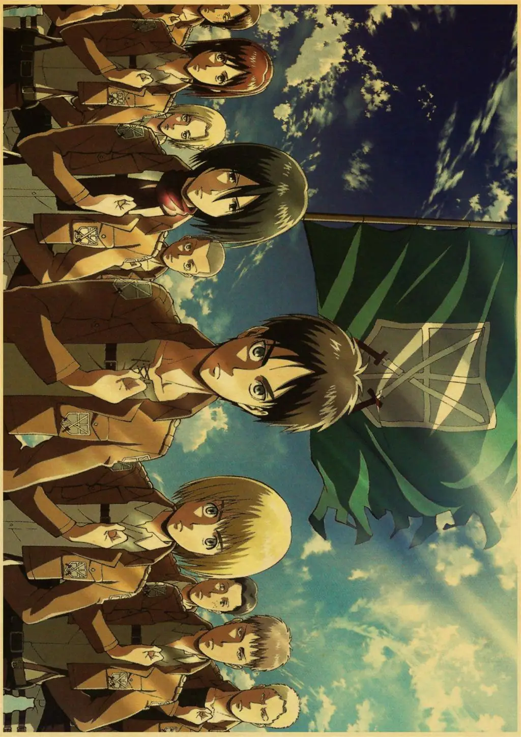 Attack on Titan Posters Japanese Anime kraft Paper Prints Clear Image room Bar Home Art painting wall sticker
Attack on Titan Posters Japanese Anime kraft Paper Prints Clear Image room Bar Home Art painting wall sticker