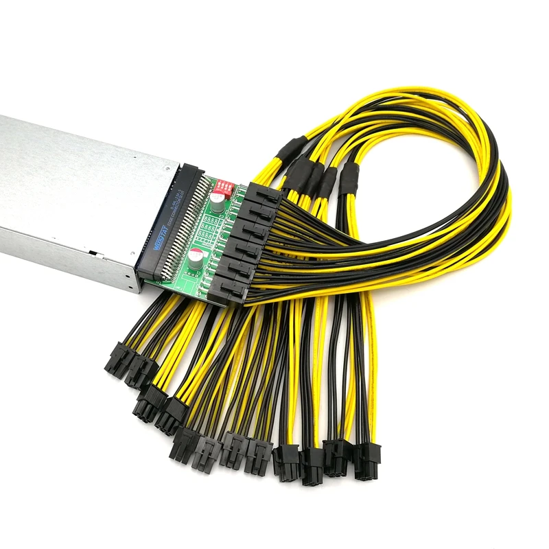 Angitu GPU Mining Power Supply Kit - 1200W PSU, Breakout Board, 6pcs PCI-E 6Pin Cables
Angitu GPU Mining Power Supply Kit - 1200W PSU, Breakout Board, 6pcs PCI-E 6Pin Cables