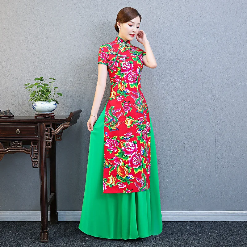 5XL Ao dai вечерние нее платье Чонсам винтажное китайское женское элегантное тонкое длинное платье ретро платье
5XL Ao dai вечерние нее платье Чонсам винтажное китайское женское элегантное тонкое длинное платье ретро платье