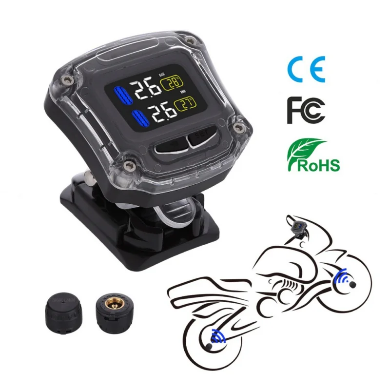 Motorcycle TPMS Tire Pressure Monitoring System TPMS Motorcycle Tire Pressure Sensor Universal External Sensors
Motorcycle TPMS Tire Pressure Monitoring System TPMS Motorcycle Tire Pressure Sensor Universal External Sensors