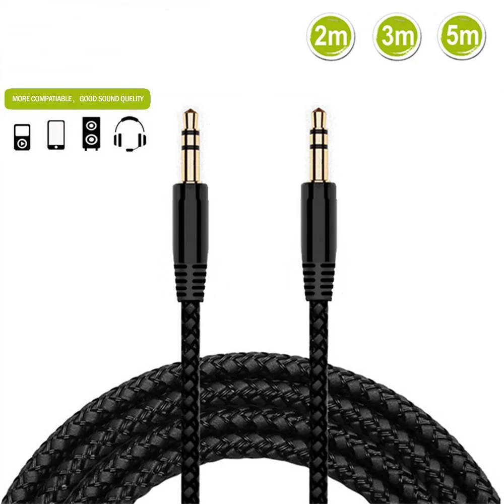 2/3/5m 3.5mm Jack AUX Audio Stereo Headphone Extension Cables Cord Male To Male Extension Cable for IPhone Earphone Car Speaker
2/3/5m 3.5mm Jack AUX Audio Stereo Headphone Extension Cables Cord Male To Male Extension Cable for IPhone Earphone Car Speaker