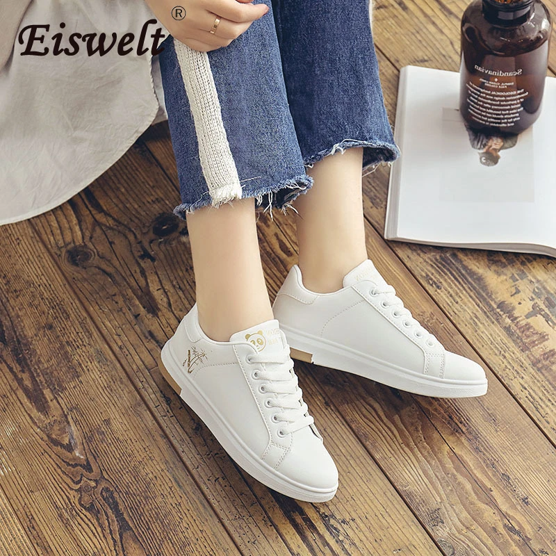 EISWELT Women's Flats Spring New White Shoes Casual Fashion Wild Female Board Shoes Women's Autumn Casual Laced Up Flats
EISWELT Women's Flats Spring New White Shoes Casual Fashion Wild Female Board Shoes Women's Autumn Casual Laced Up Flats