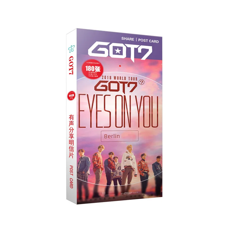 2018 KPOP GOT7 7for7 новый альбом 30 открытки Малый 120 наклейки K POP фото карты поделиться