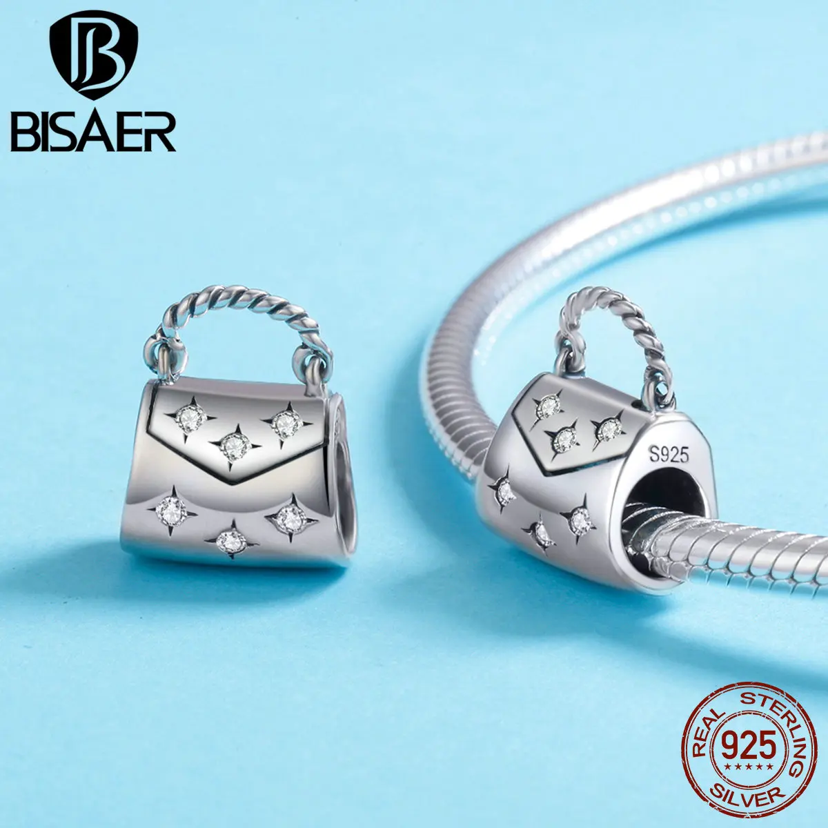 2019 New Arrival 100% 925 Sterling Silver Women Bag, Luxury Handbag Beads Fit Charms Bracelet & Bangle Silver Jewelry
2019 New Arrival 100% 925 Sterling Silver Women Bag, Luxury Handbag Beads Fit Charms Bracelet & Bangle Silver Jewelry
