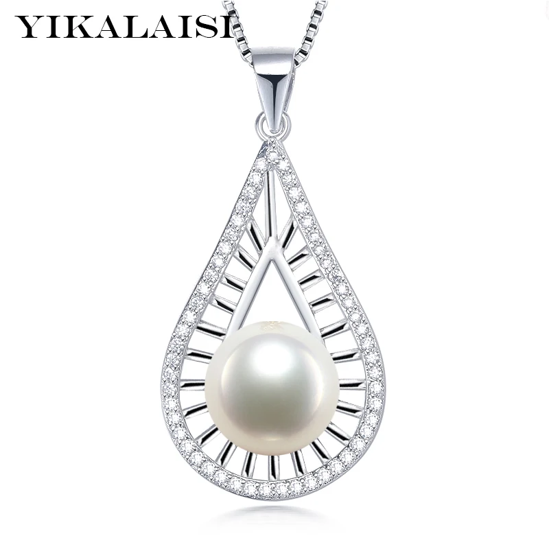 YIKALAISI 925 Sterling Silver jewelry for women 9-10mm Natural Freshwater Pearl Necklace Pendants for women 2017 new fashion
YIKALAISI 925 Sterling Silver jewelry for women 9-10mm Natural Freshwater Pearl Necklace Pendants for women 2017 new fashion
