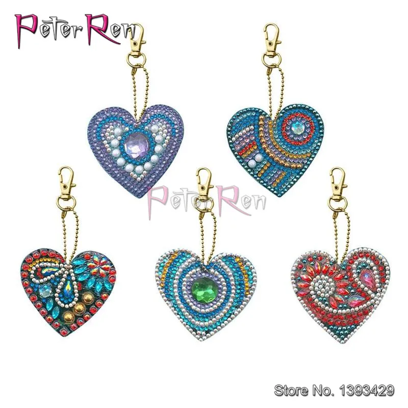 Diamond Painting DIY Keychain Love heart Keyring Unique Shining Full Drill Special Shaped Rhinestone embroidery Handicrafts 5pcs
Diamond Painting DIY Keychain Love heart Keyring Unique Shining Full Drill Special Shaped Rhinestone embroidery Handicrafts 5pcs
