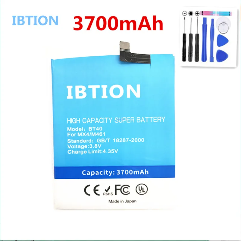 IBTION 3600 мАч BT40 BT 40 батарея для Meizu MX4 MX 4 M460 M461 + Инструменты|battery for|battery for meizu mx4battery |
