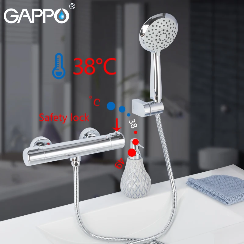 GAPPO Bathtub Faucets brass bathroom bathtub faucet wall mounted thermostat shower set torneira para banheira bathroom taps
GAPPO Bathtub Faucets brass bathroom bathtub faucet wall mounted thermostat shower set torneira para banheira bathroom taps