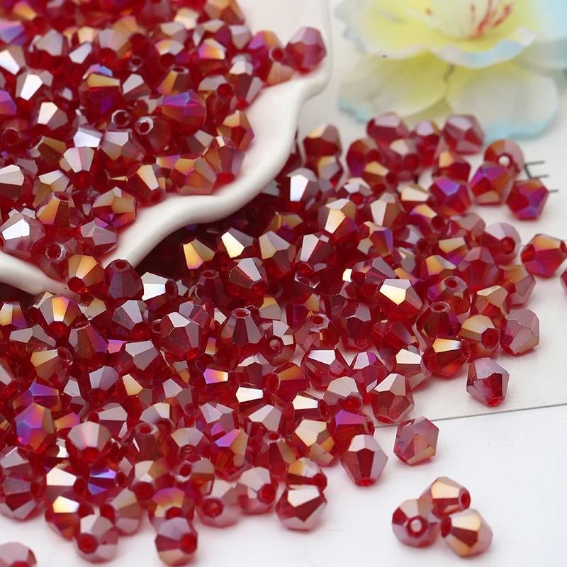 TianBo 4mm 1000pcs AAA Bicone Upscale Austria Dark Red crystal AB Colour plating Loose bead bracelet Jewelry Mak Accessories DIY
TianBo 4mm 1000pcs AAA Bicone Upscale Austria Dark Red crystal AB Colour plating Loose bead bracelet Jewelry Mak Accessories DIY