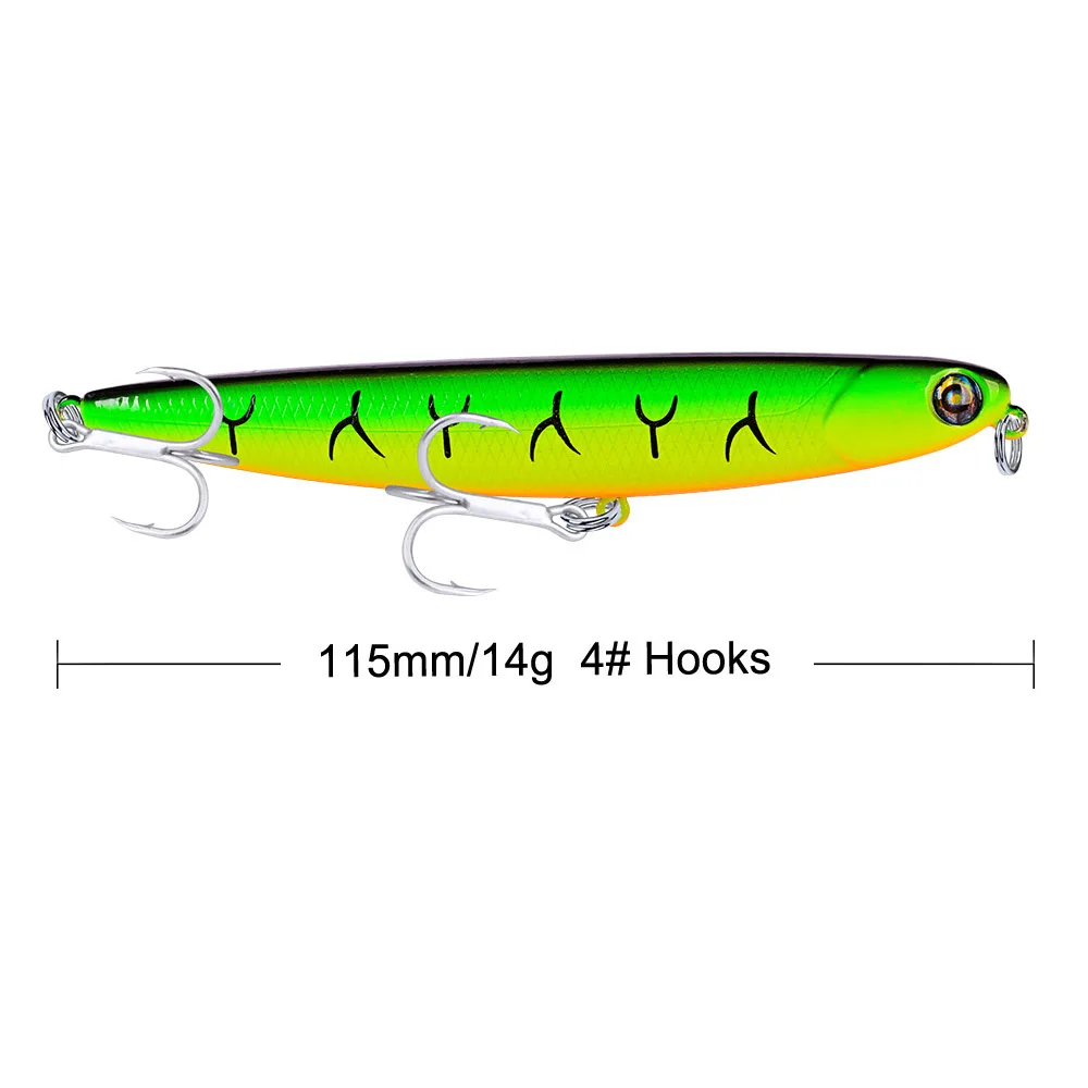 1pcs Pencil Fishing Lure Hard Bait 115mm 14g Aritificial Wobblers Crankbait Plastic Baits Pike Carp Lures Swimbait Pesca Isca
1pcs Pencil Fishing Lure Hard Bait 115mm 14g Aritificial Wobblers Crankbait Plastic Baits Pike Carp Lures Swimbait Pesca Isca