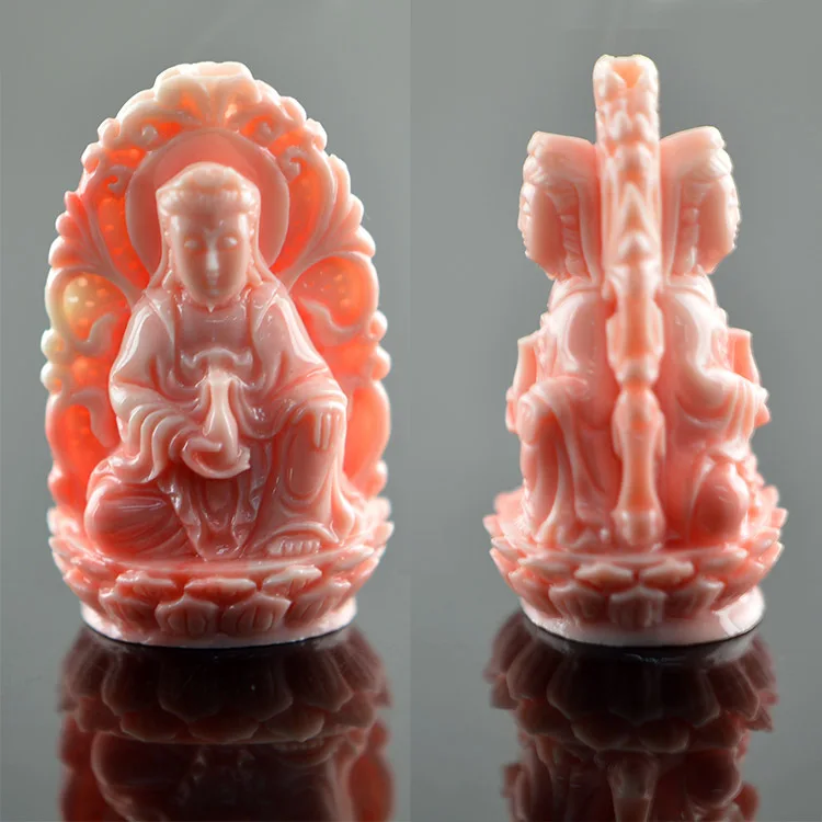 48mm Big Size Pink Color Imitated Blood Tridacna Double Side Guanyin Buddha Carved Pendant 5pc/lot
48mm Big Size Pink Color Imitated Blood Tridacna Double Side Guanyin Buddha Carved Pendant 5pc/lot