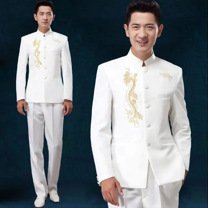 men suits designs stand collar stage costumes for singers men embroidery blazer dance clothes jacket star style dress white
men suits designs stand collar stage costumes for singers men embroidery blazer dance clothes jacket star style dress white