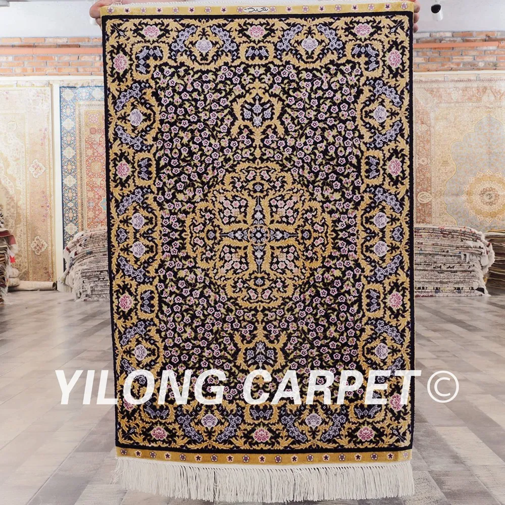 Yilong 2 'x 3' турецкий Шелковый ковер ручной работы изысканный (SWP001A2x3)|handmade turkish