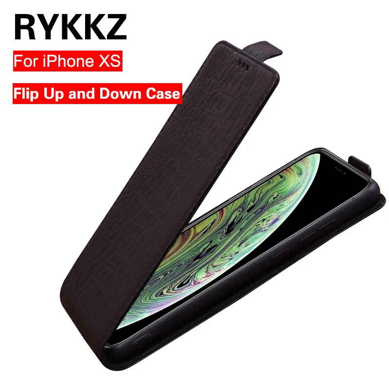 Чехол-книжка RYKKZ из натуральной кожи для Apple iPhone X XR XS Max мобильный телефон |
