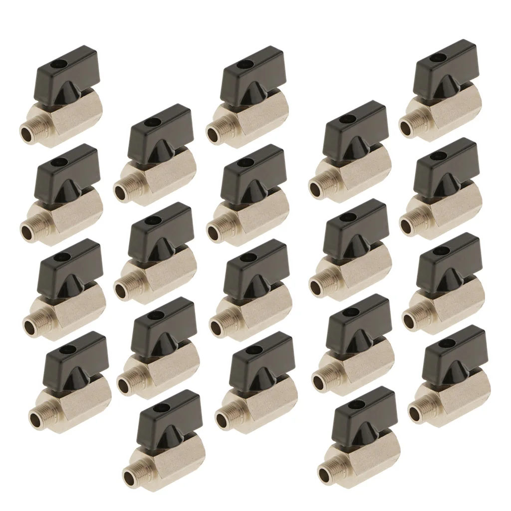20 шт. женский X штекер-1/8 NPT полный порт латунный шаровой клапан выключение Переключатель Пескоструйный фитинги разъем
20 шт. женский X штекер-1/8 NPT полный порт латунный шаровой клапан выключение Переключатель Пескоструйный фитинги разъем