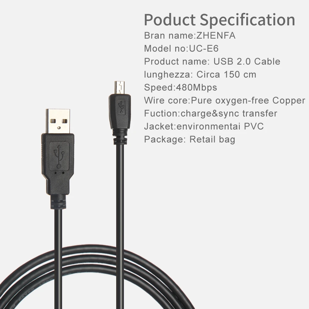 Zhenfa USB кабель для камер PENTAX Optio 430RS 33WR 43WR 50 60 50L 450 550 555 750Z RZ10 RZ18 X X70 X90 Z10 P70 P80 T10 MX4 |