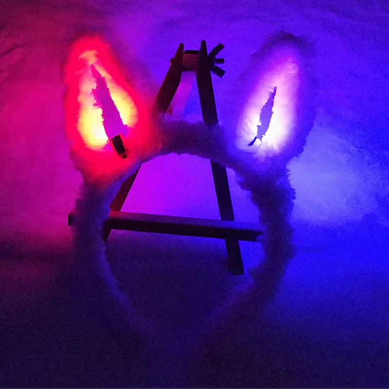 New Light Glow Blinking Plush Bunny Rabbit Ears Head Band Women Girls Hair Hand Hair Accessories Party Supplies Halloween
New Light Glow Blinking Plush Bunny Rabbit Ears Head Band Women Girls Hair Hand Hair Accessories Party Supplies Halloween