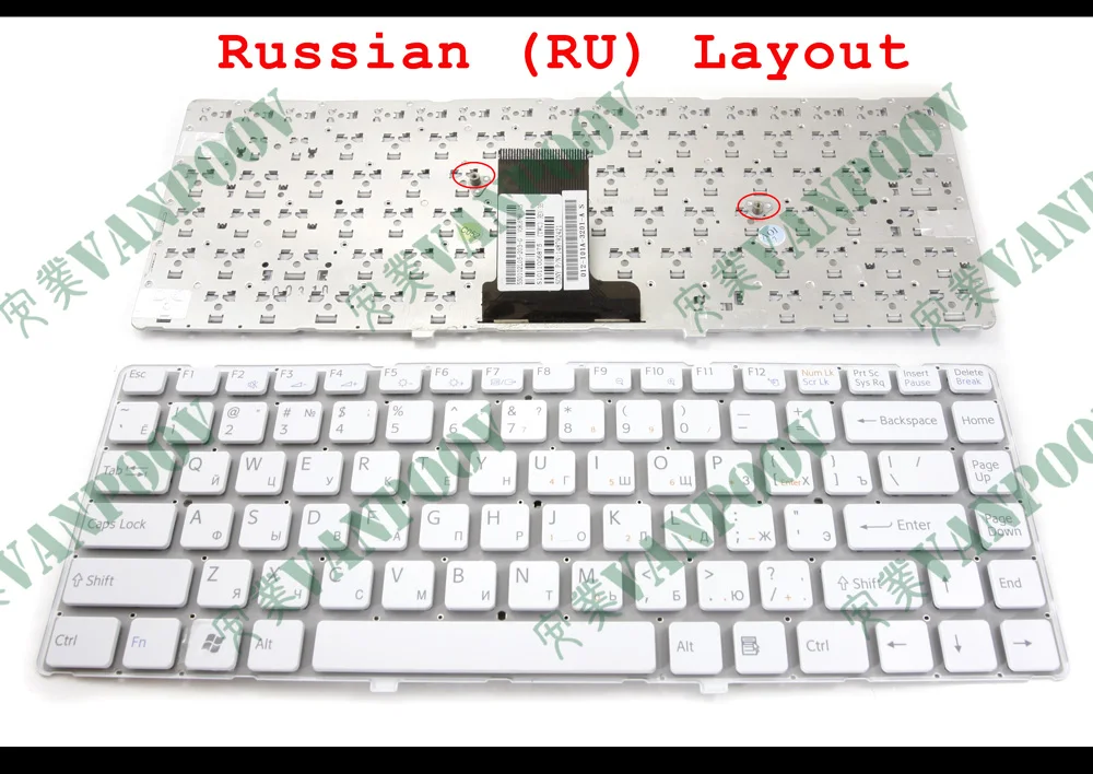 New RU Notebook Laptop keyboard for Sony VPC-EA VPC EA PCG-61212W 61211W 61211T 61212T 61311M 61317L RUssian White 148792421
New RU Notebook Laptop keyboard for Sony VPC-EA VPC EA PCG-61212W 61211W 61211T 61212T 61311M 61317L RUssian White 148792421