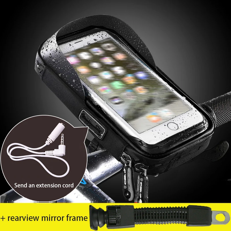 AOZBZ Motorbike Mobile Phone Holder Bag 6 Inch Motorcycle Handlebar Mount Bag Bike Case Stand for Cell Phone Protective Gears
AOZBZ Motorbike Mobile Phone Holder Bag 6 Inch Motorcycle Handlebar Mount Bag Bike Case Stand for Cell Phone Protective Gears
